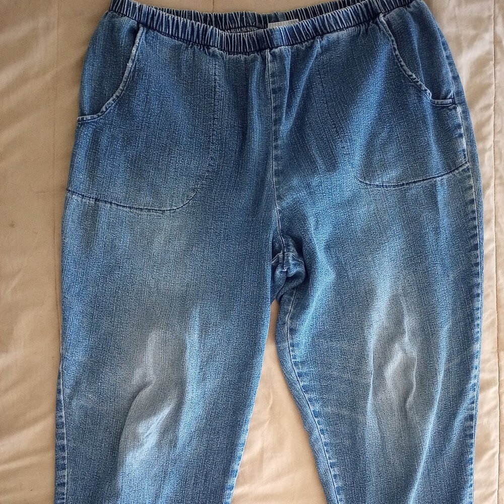 Women's white Stag pants/jeans 1x